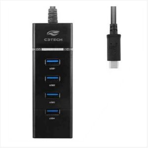 Hub Usb C3tech Hu-300bk 4 Portas - Preto 5.0